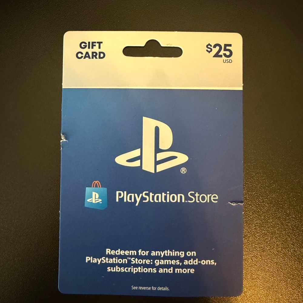 Sony PlayStation Store Gift Card Blue & White $25